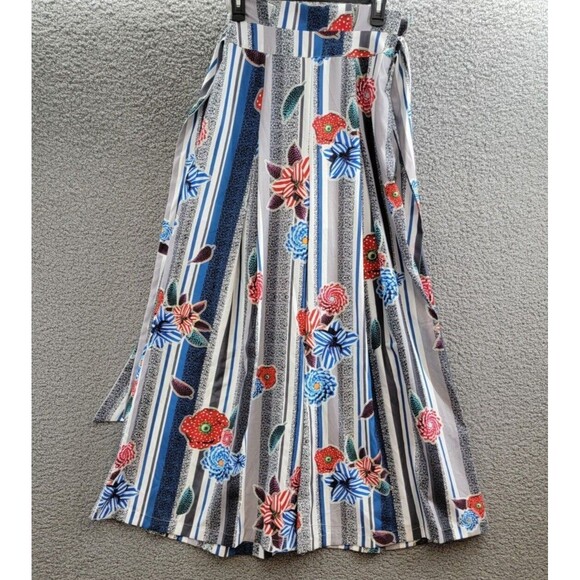 Gracia Women's Floral Print High Waist Wide Leg Pants, Multi, XL - Picture 2 of 5